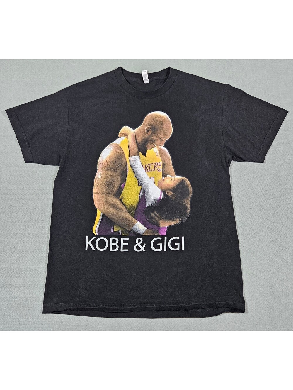 Kobe And Gigi Bryant 24 Memorial Graphic T Shirt L Y2k